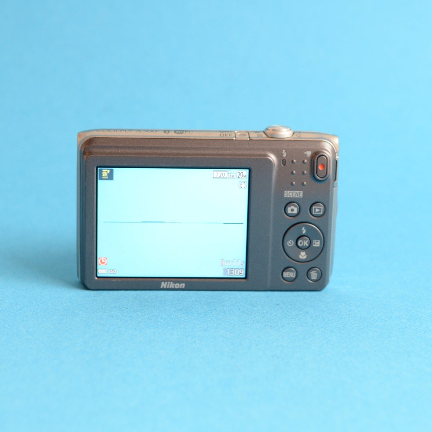 Nikon Coolpix A300 Digital Camera | 20MP | Tested & Working | Silver