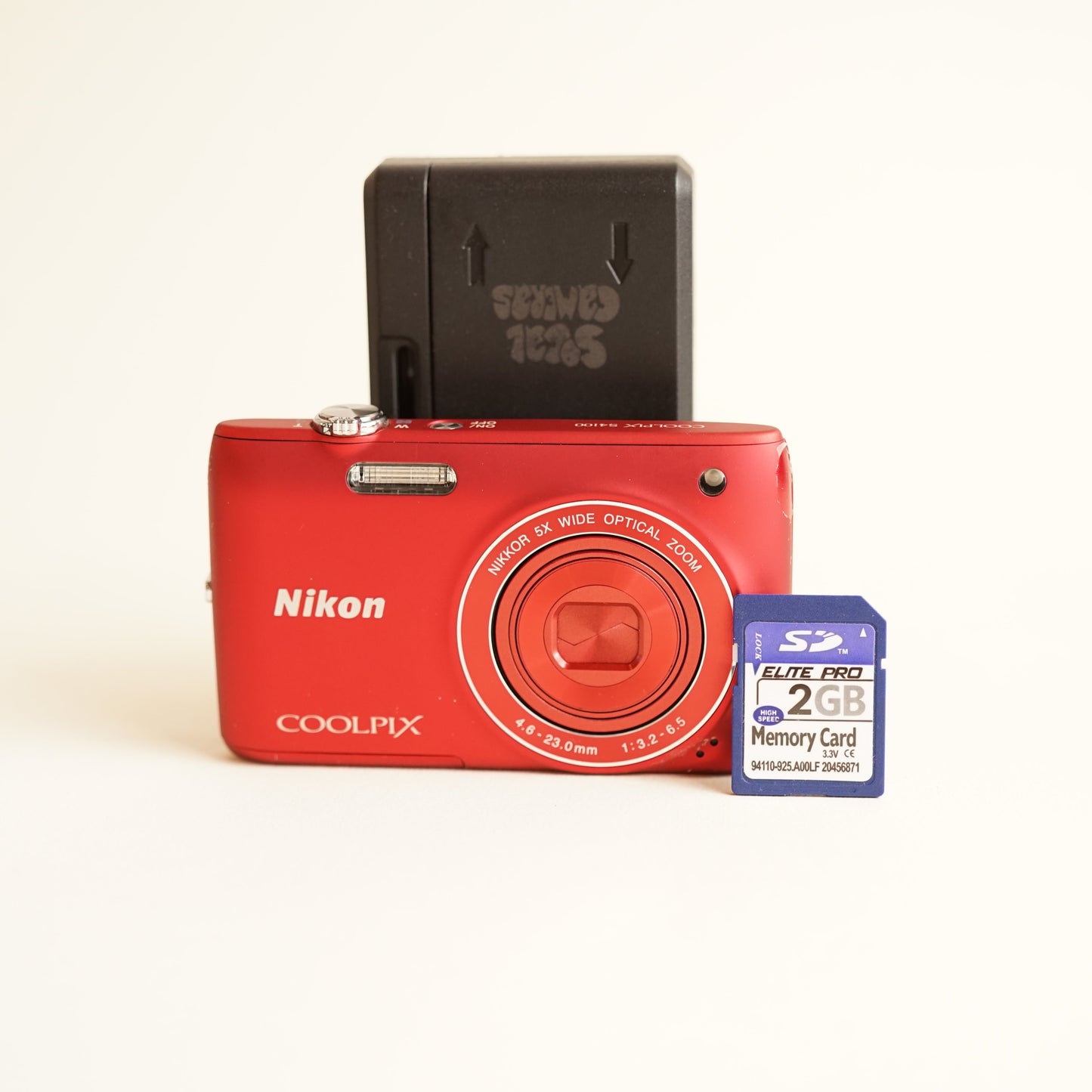 Nikon Coolpix S4100 Digital Camera | 14MP | Tested & Working | Red