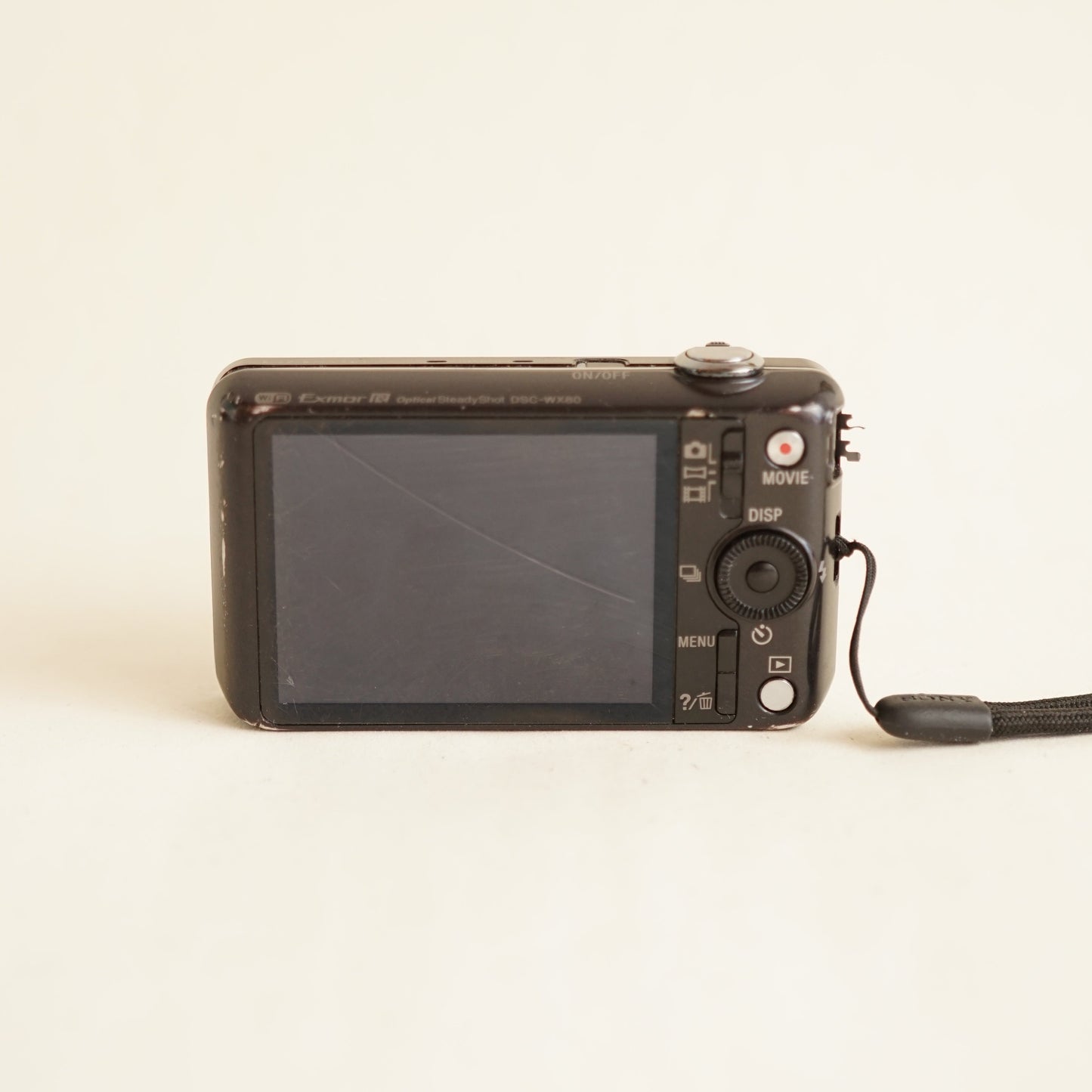 Sony CyberShot DSC-WX80 Digital Camera | 16MP | Tested & Working | Black
