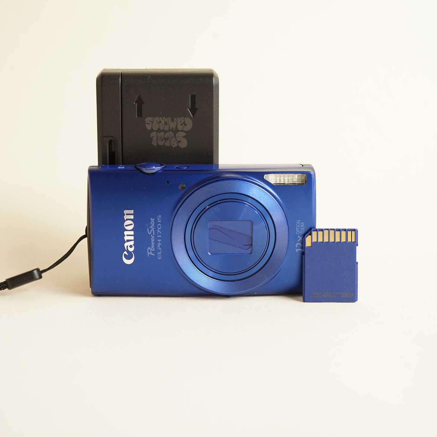 Canon PowerShot ELPH 170 IS Digital Camera | 20MP | Tested & Working | Blue