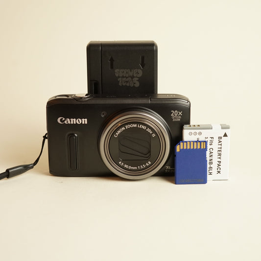 Canon PowerShot SX260 HS Digital Camera | 12.1MP | Tested & Working | Black