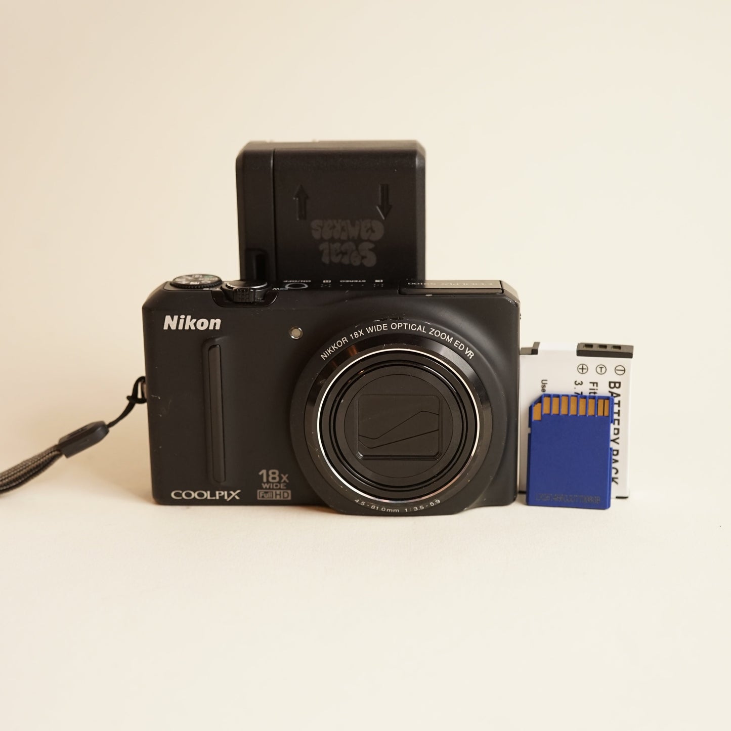 Nikon Coolpix S9100 Digital Camera | 12.1MP | Tested & Working | Black