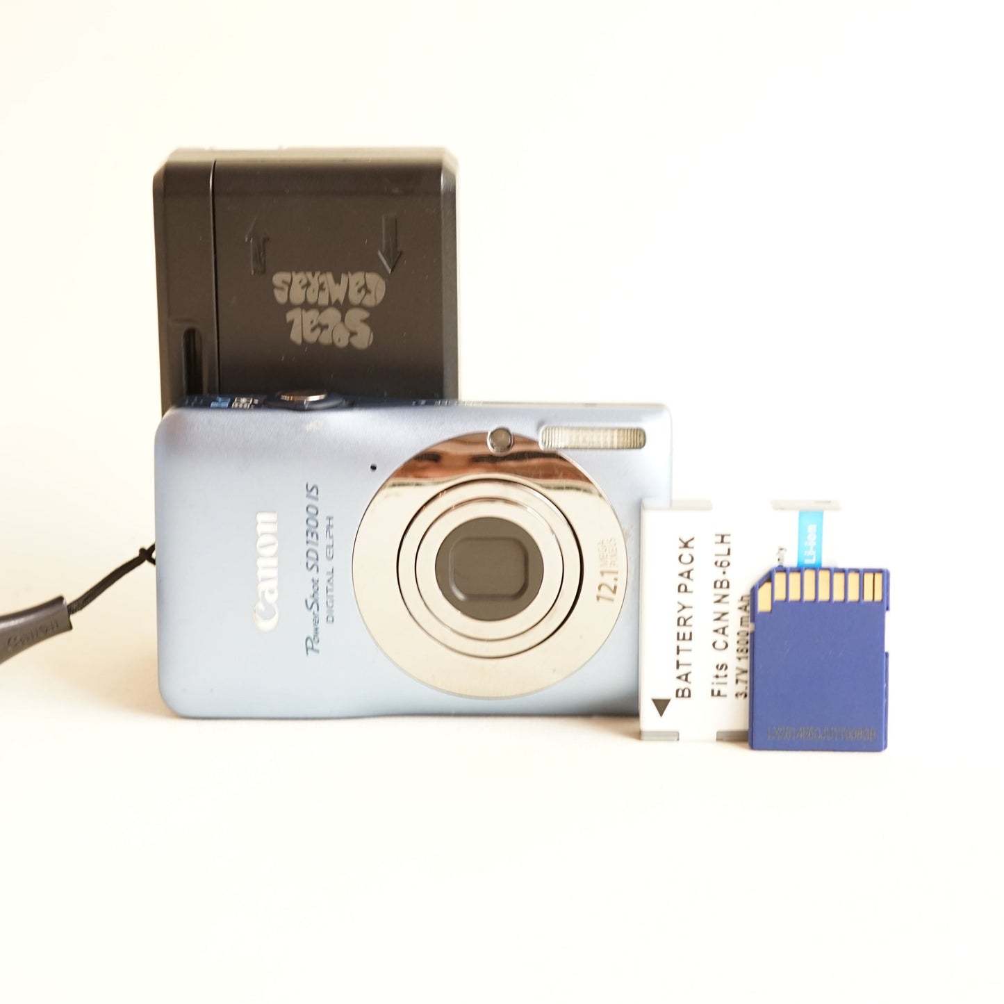 Canon PowerShot SD1300 IS | 12.1MP | Tested & Working | Blue