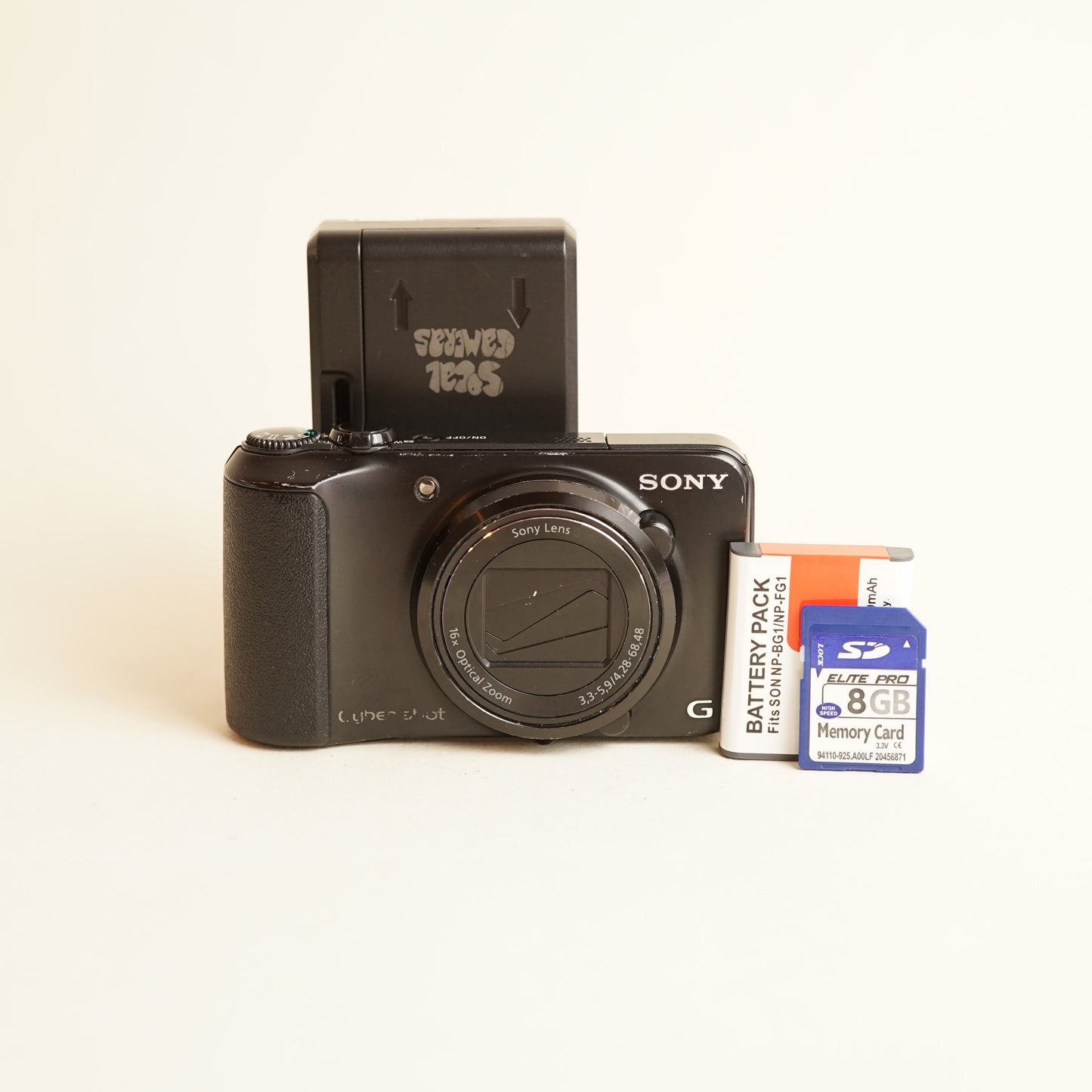 Sony Cyber-shot DSC-H90 Digital Camera | 16.1MP | Tested & Working | Black
