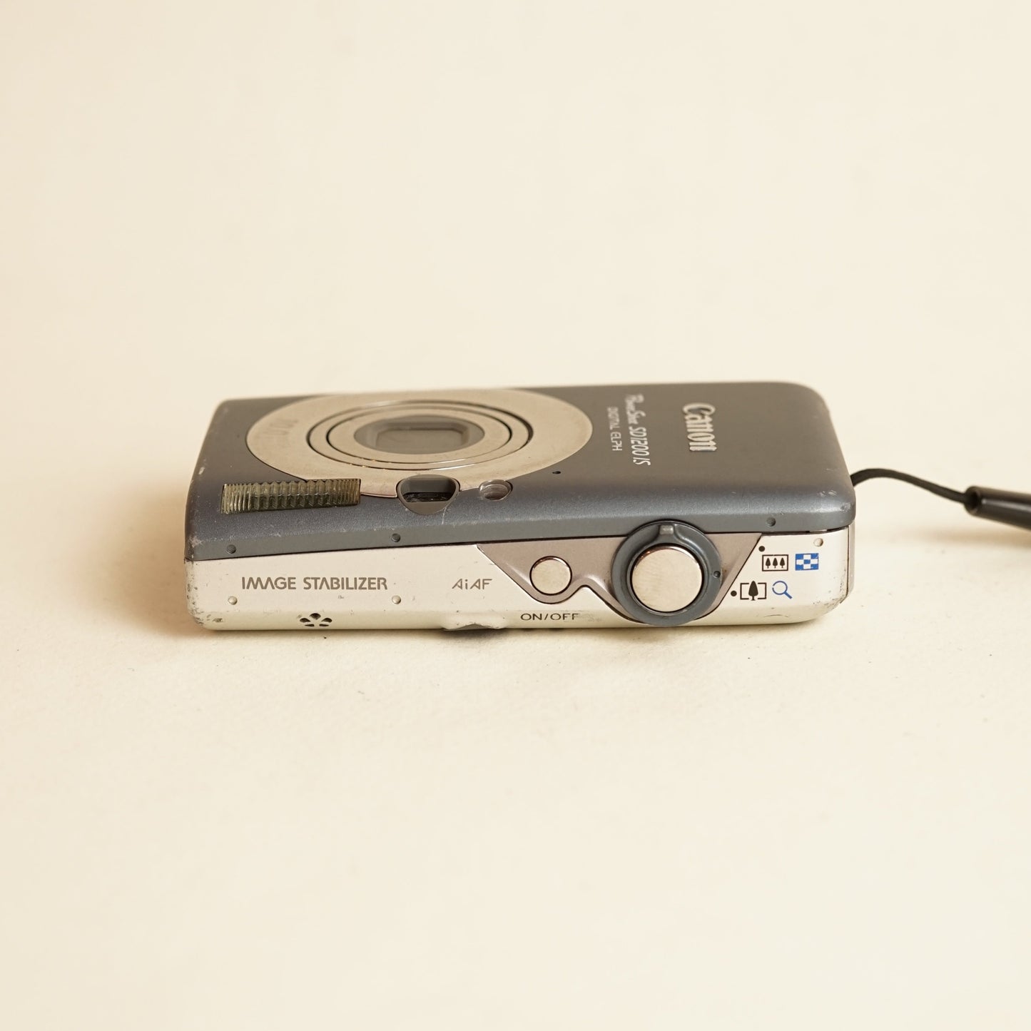 Canon PowerShot SD1200 IS Digital Camera | 10MP | Tested & Working | Grey