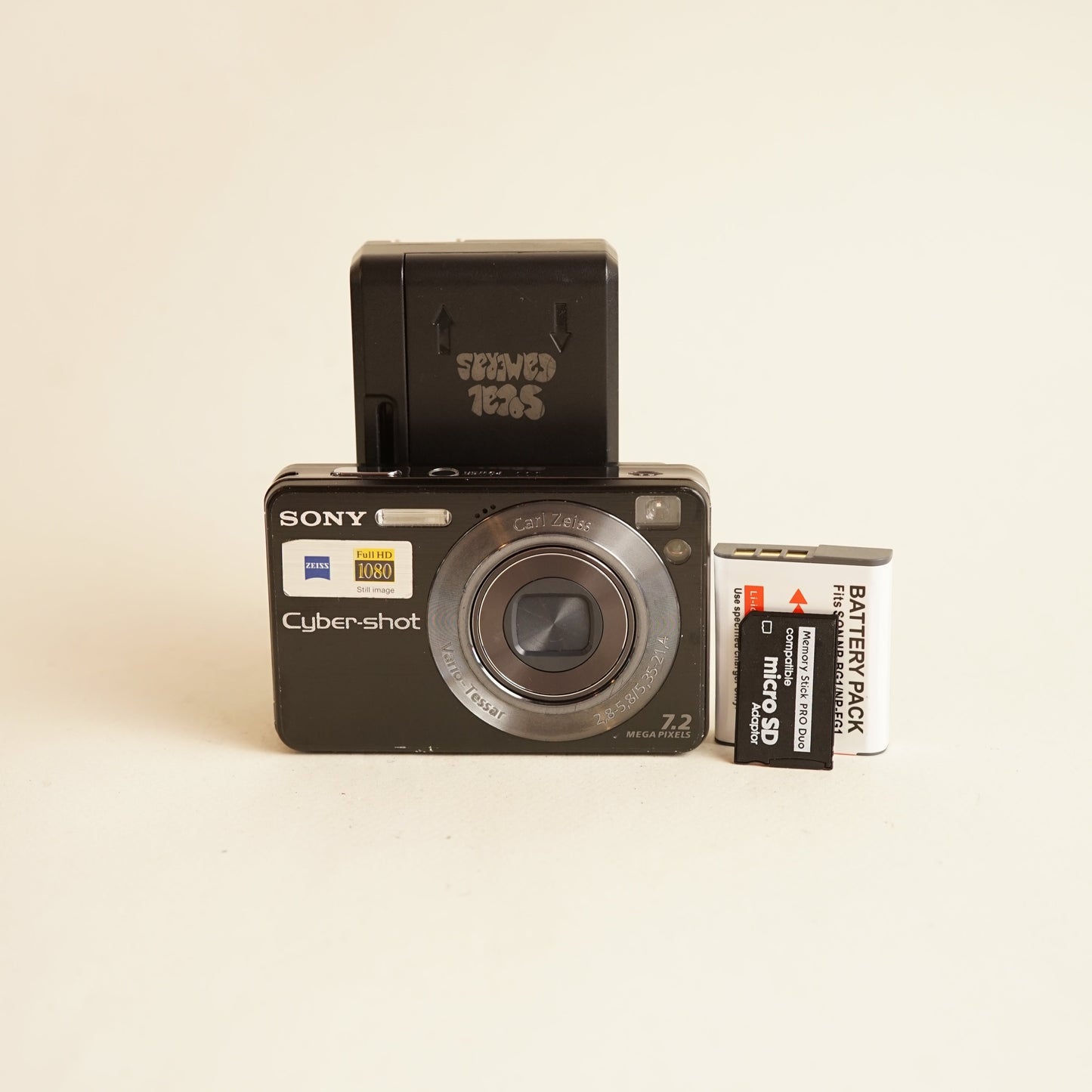 Sony Cyber-shot DSC-W120 Digital Camera | 7.2MP | Tested & Working | Black