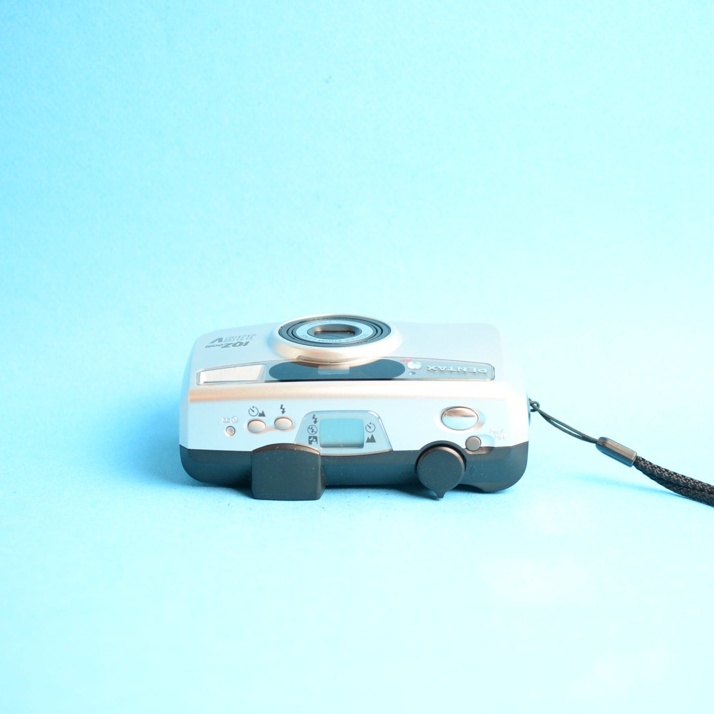 Pentax IQZoom 115V Film Camera | 35mm Point & Shoot | Tested & Working | Silver