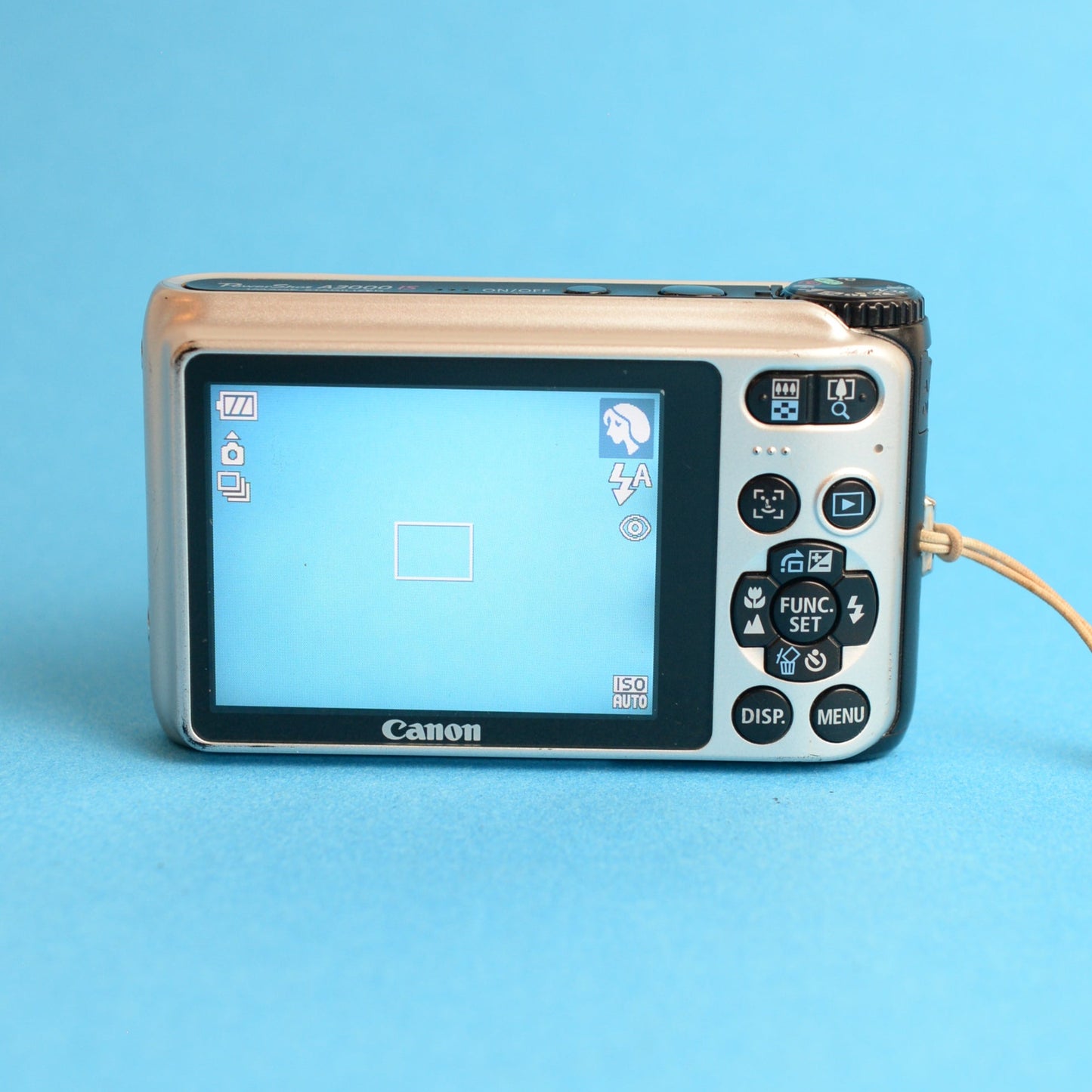 Canon PowerShot A3000 IS Digital Camera | 10.0MP | Tested & Working | Silver