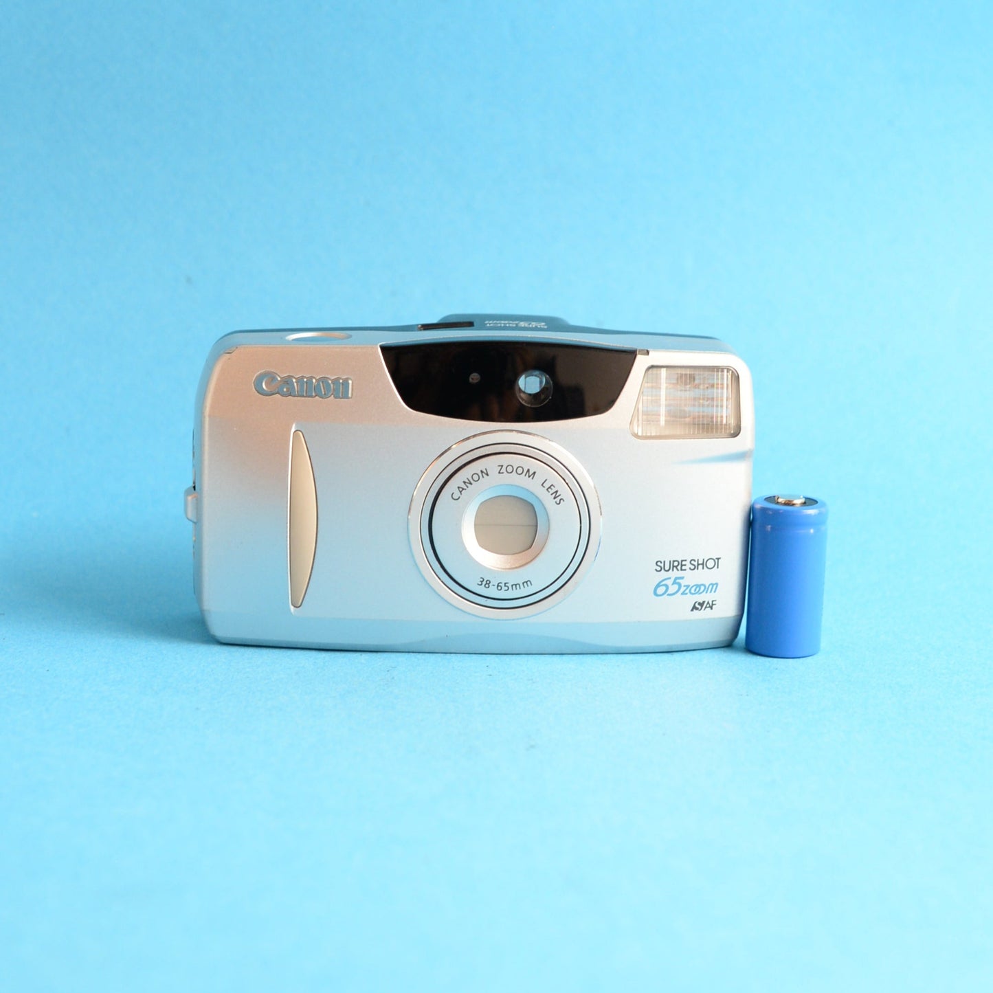 Canon SureShot 65 Zoom Film Camera | 35mm Point & Shoot | Tested & Working | Silver