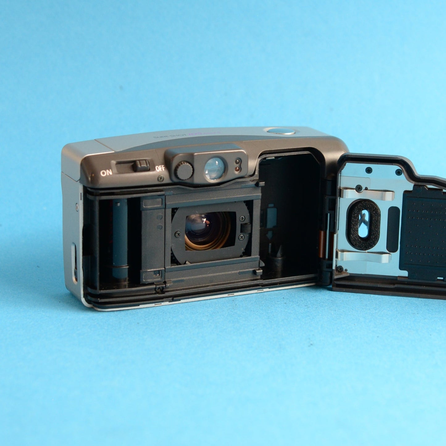 Canon Sure Shot 105 Zoom S Film Camera | 35mm Point & Shoot | Tested & Working | Silver