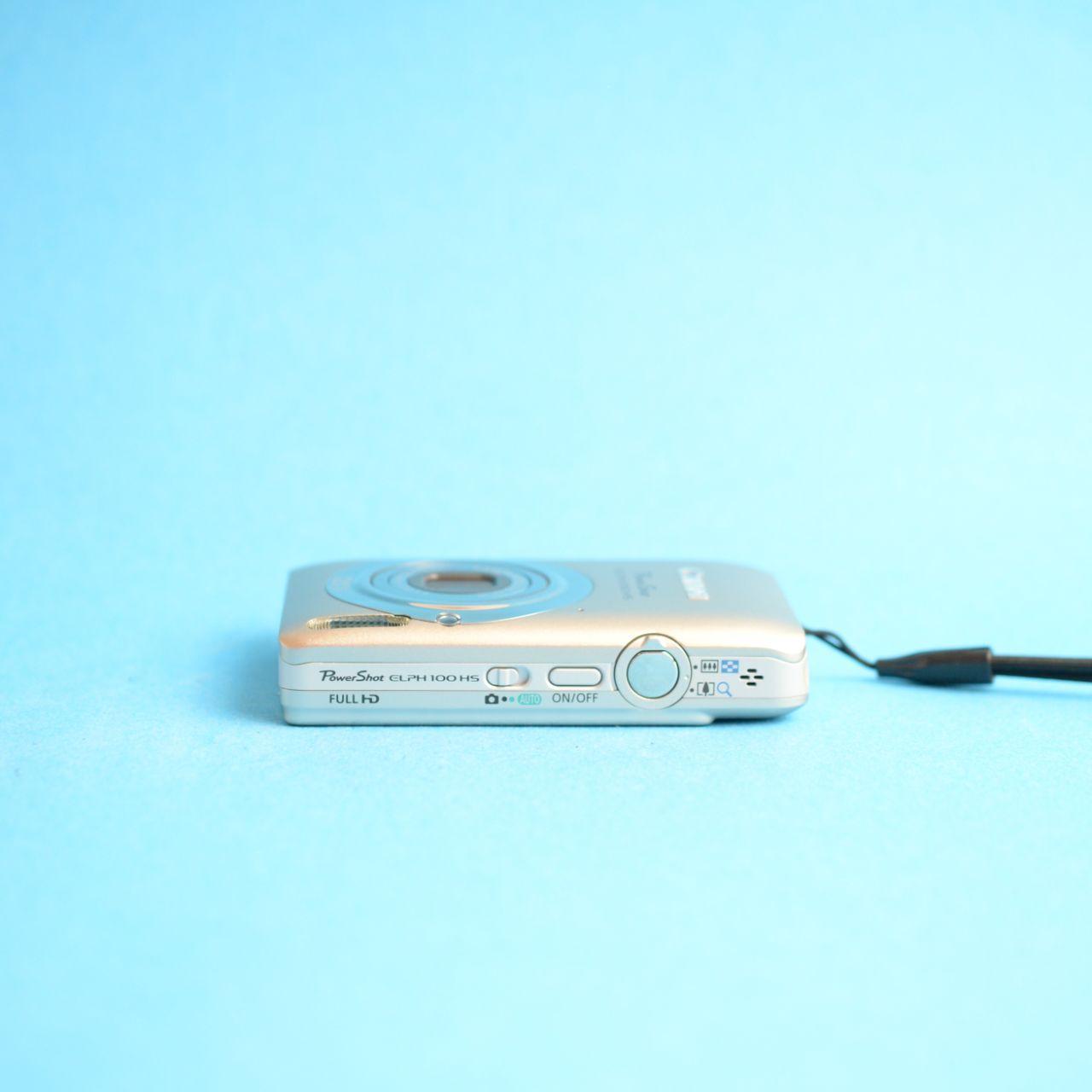 Canon PowerShot ELPH 100 HS Digital Camera | 12.1MP | Tested & Working | Silver