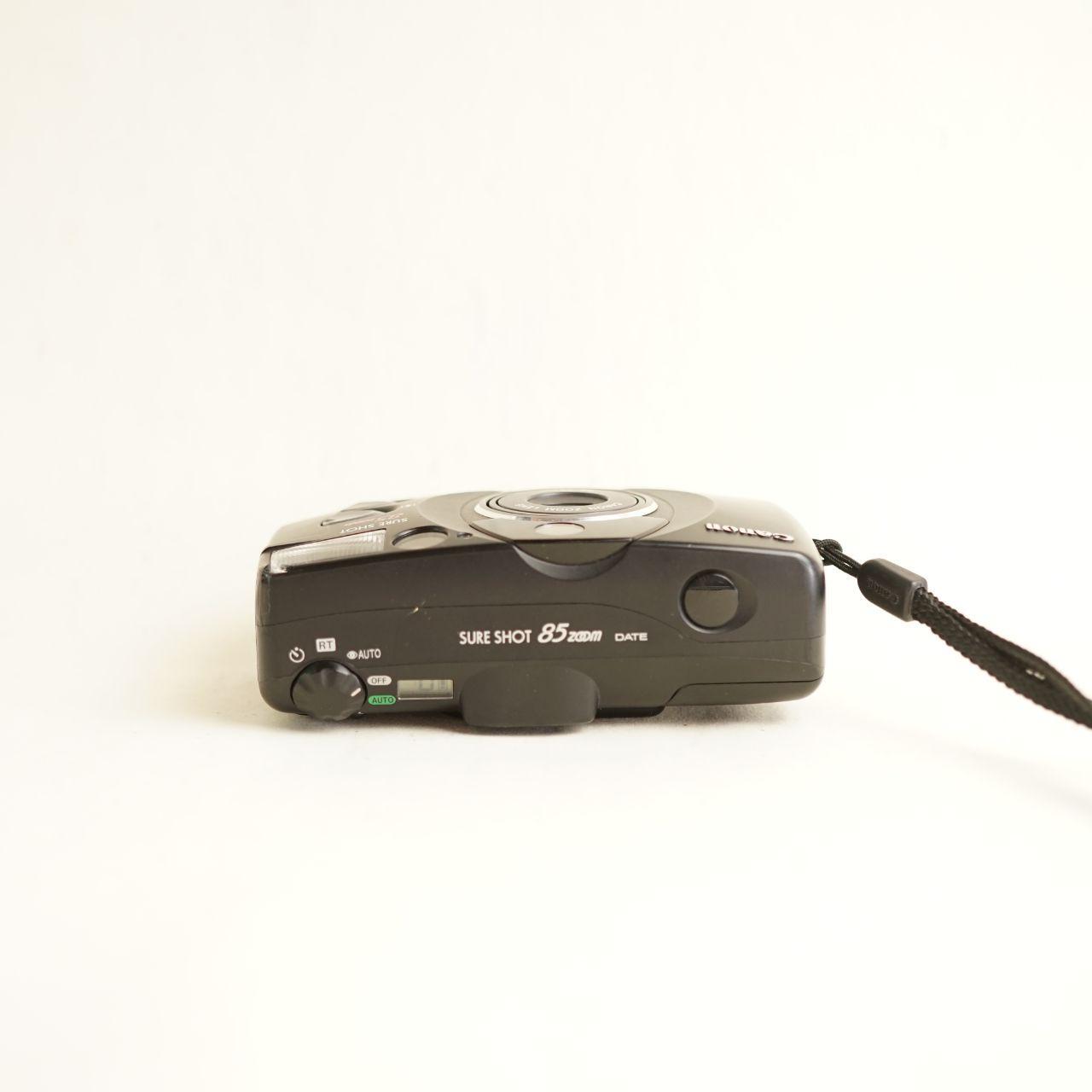 Canon Sure Shot 85 Zoom Film Camera | 35mm Point & Shoot | Tested & Working | Black