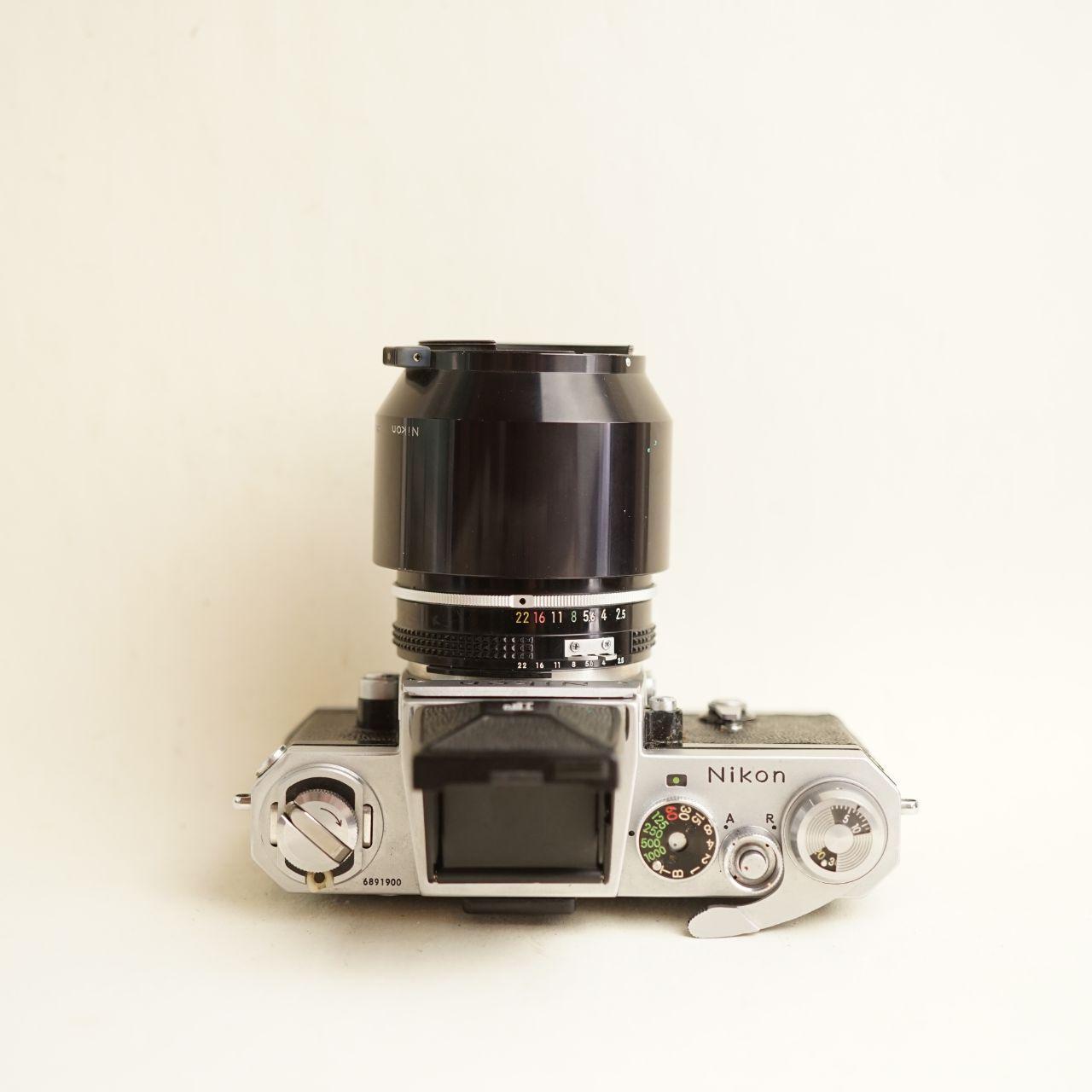 Nikon F Film Camera | FULLY CLA'd | 35mm SLR | Nikkor 105mm f/2.5 Lens | Tested & Working