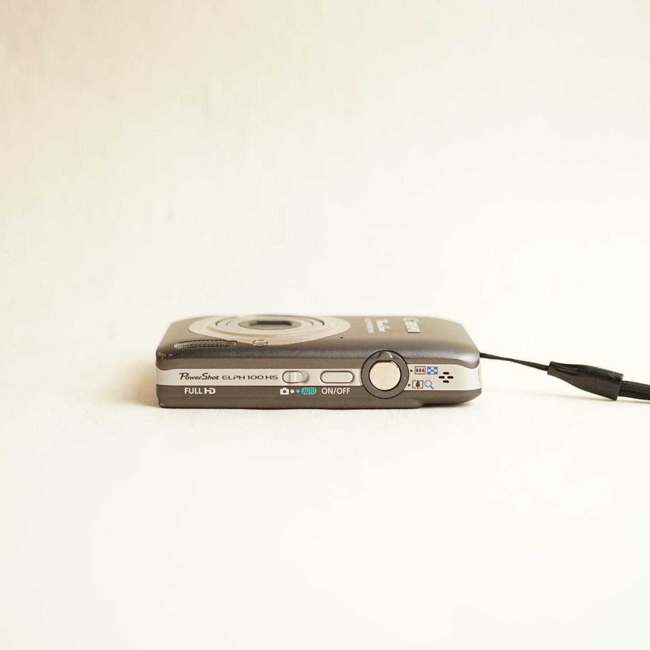 Canon PowerShot ELPH 100 HS Digital Camera | 12.1MP | Tested & Working | Grey