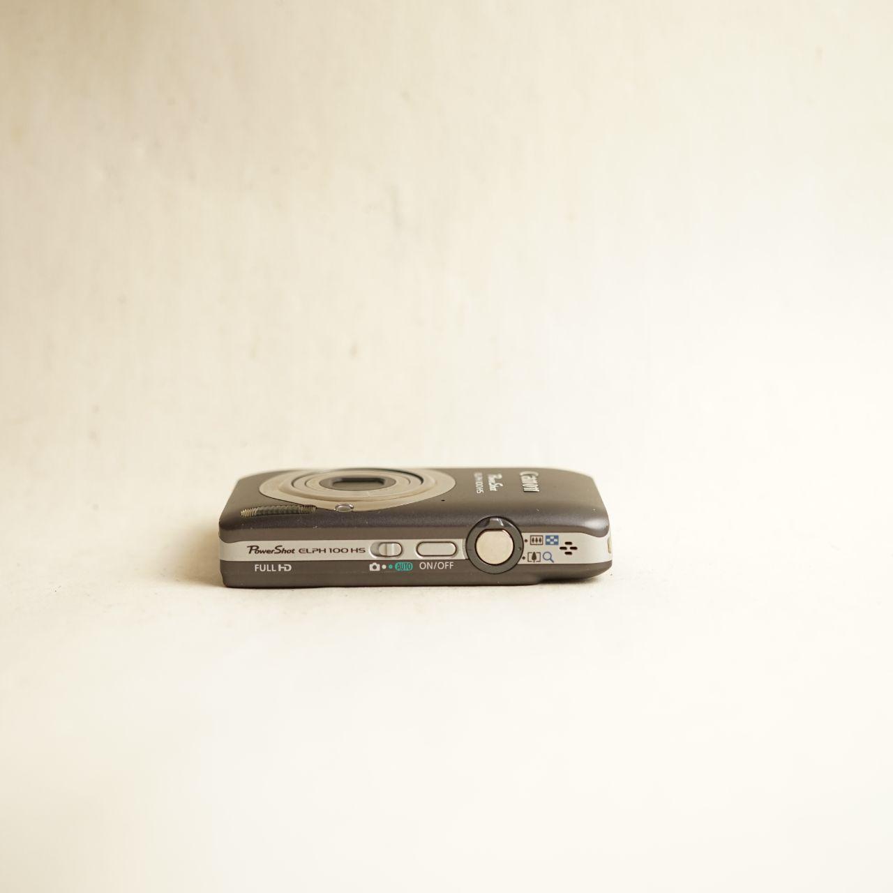 Canon PowerShot ELPH 100 HS Digital Camera | 12.1MP | Tested & Working | Grey