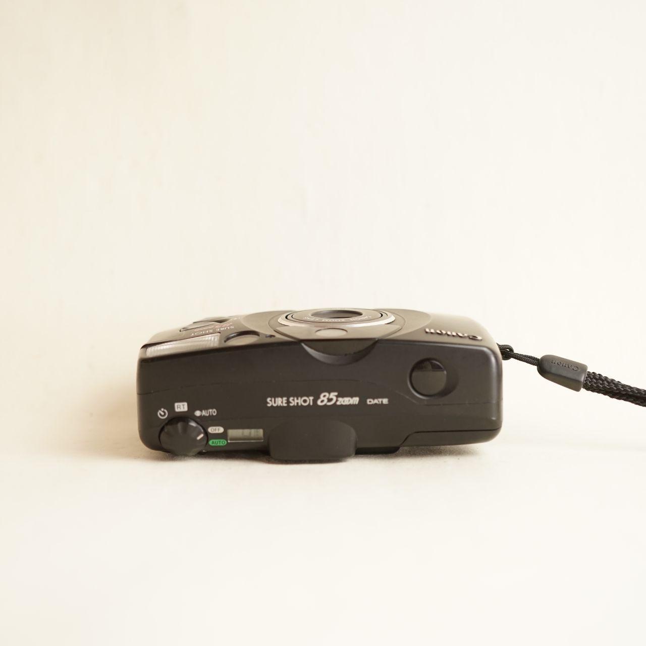 Canon Sure Shot 85 Zoom Date Film Camera | 35mm Point & Shoot | Tested & Working | Black