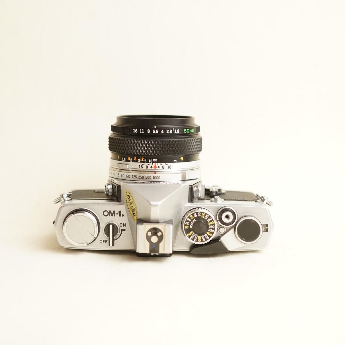 Olympus OM-1N Film Camera + Olympus 50mm f/1.8 Lens | 35mm SLR | Tested & Working | Silver & Black