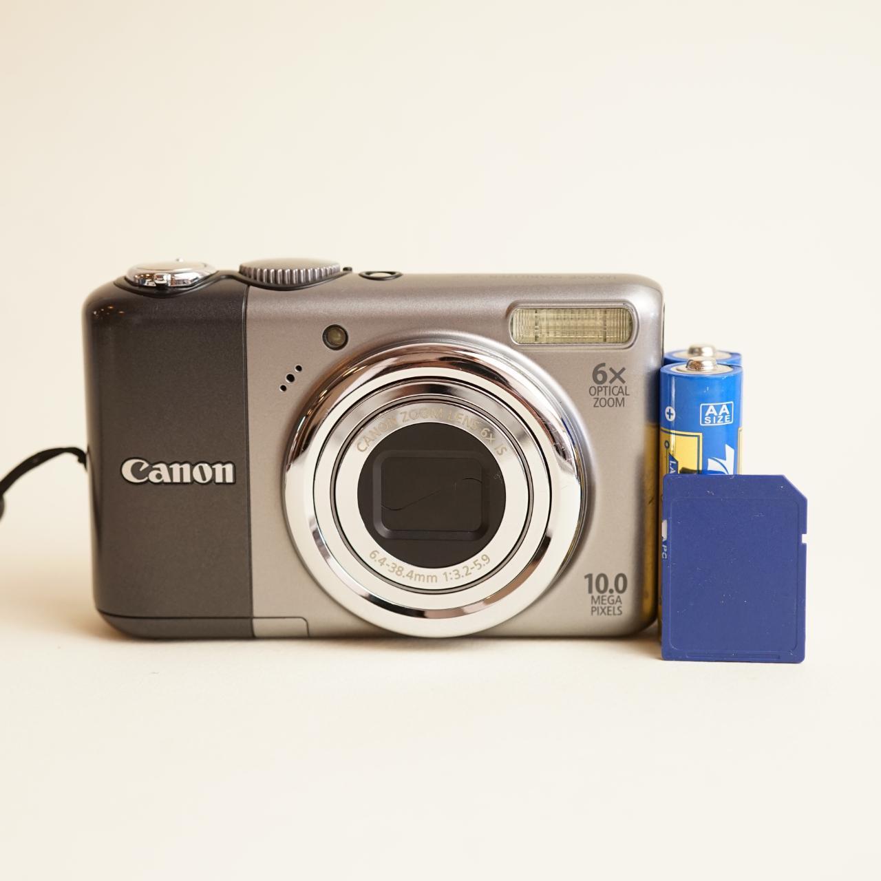 Canon PowerShot A2000 IS Digital Camera | 10MP | Tested & Working | Grey & Silver