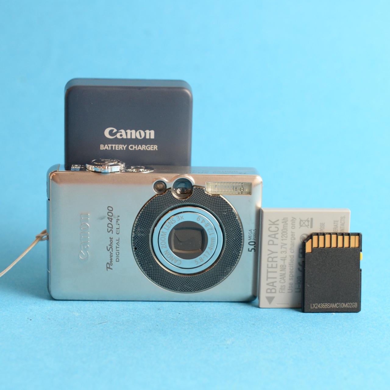 Canon PowerShot SD400 Digital Camera | 5MP | Tested & Working | Silver