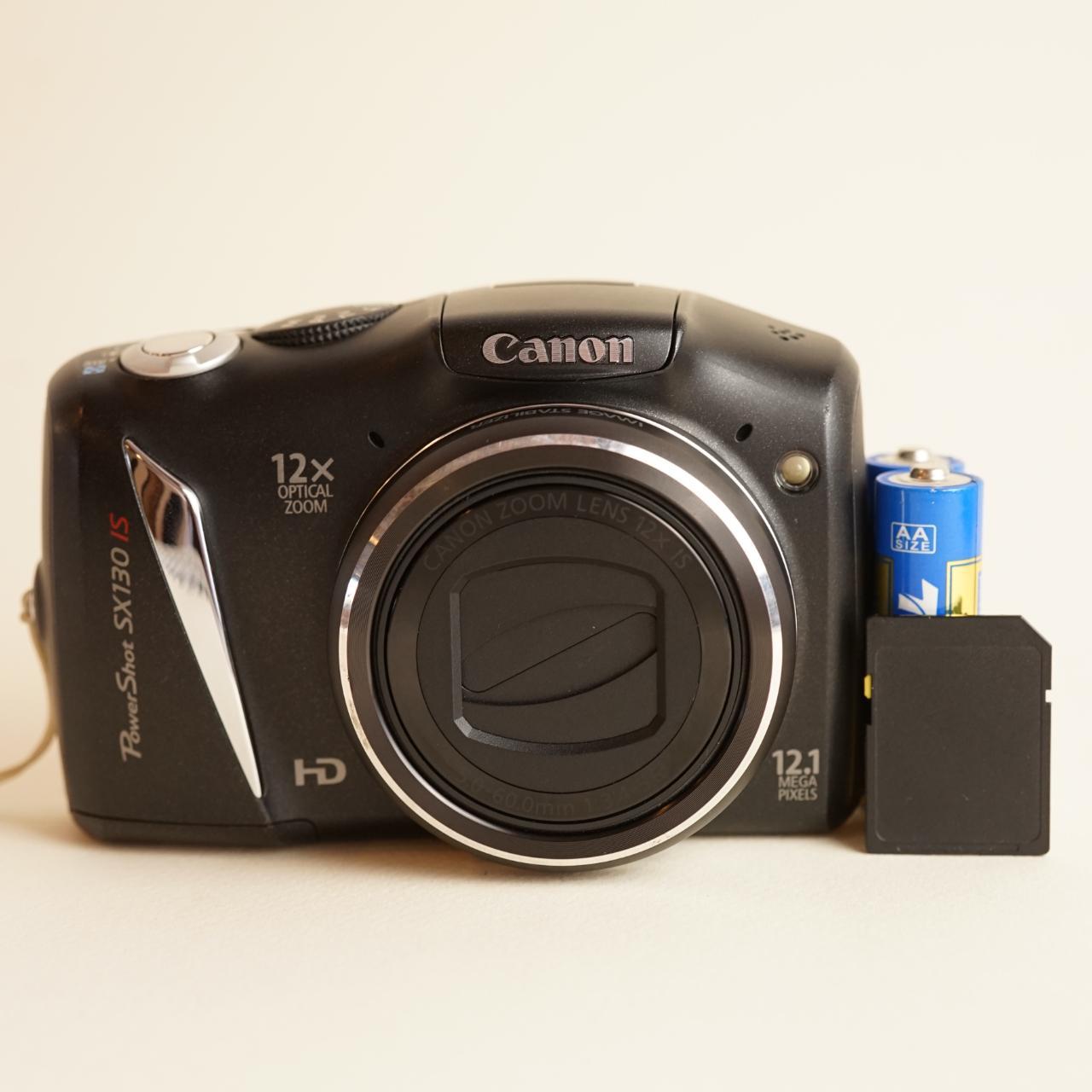 Canon PowerShot SX130 IS Digital Camera | 12.1MP | Tested & Working | Black