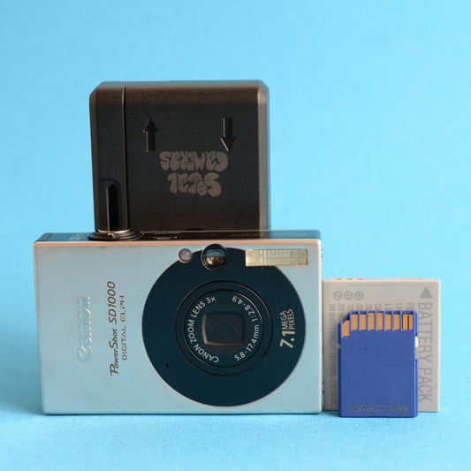 Canon PowerShot SD1000 Digital Camera | 7.1MP | Tested & Working | Silver