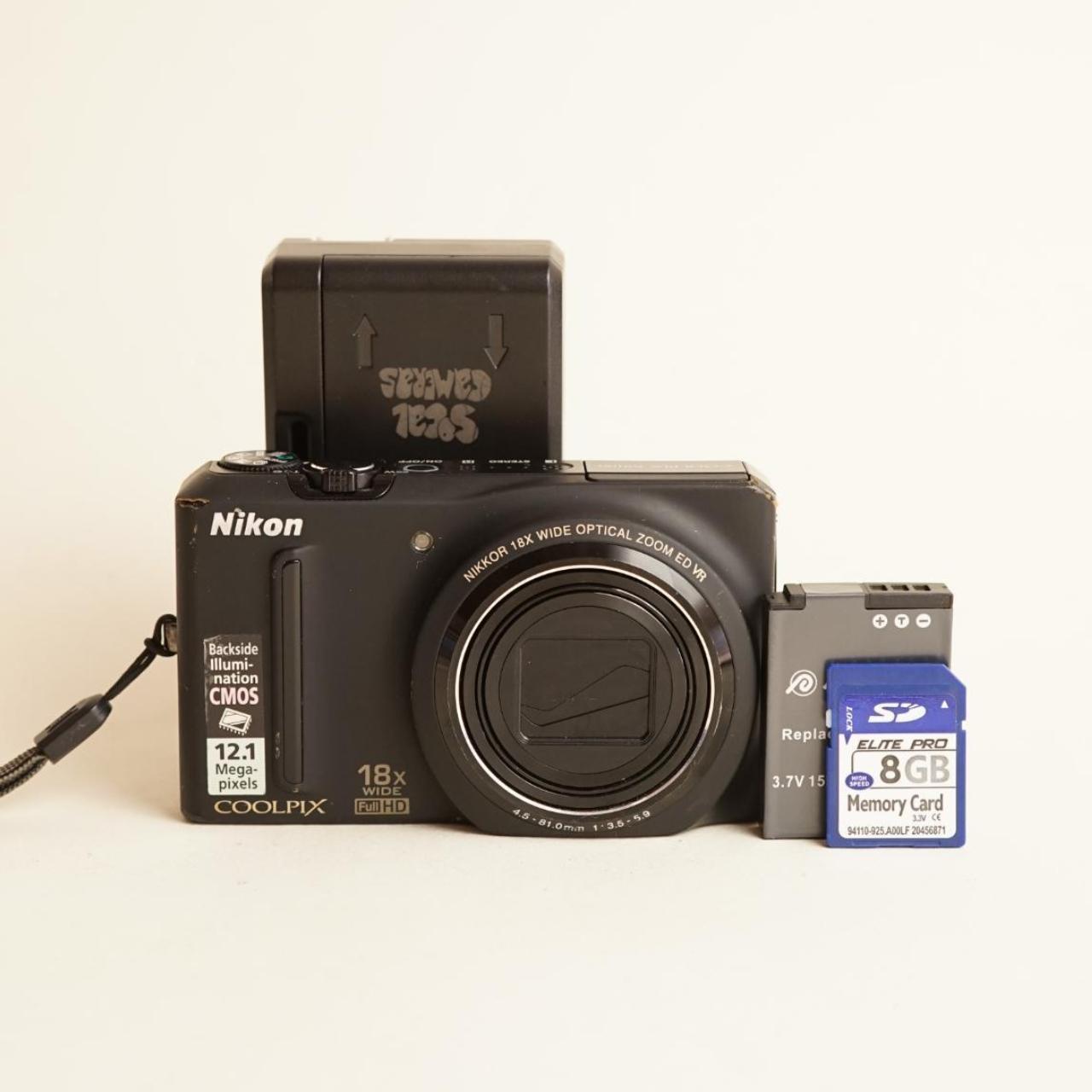 Nikon Coolpix S9100 Digital Camera | 12.1MP | Tested & Working | Black