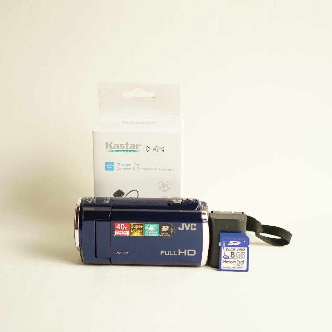 JVC Everio GZ-E100AU Camcorder | Tested & Working | Blue