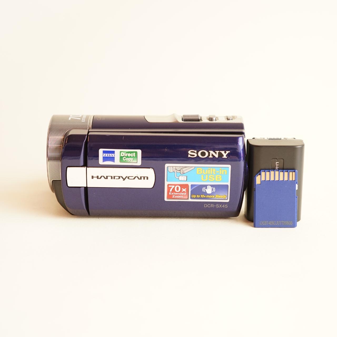 Sony Handycam DCR-SX45 Digital Camcorder | Tested & Working | Blue