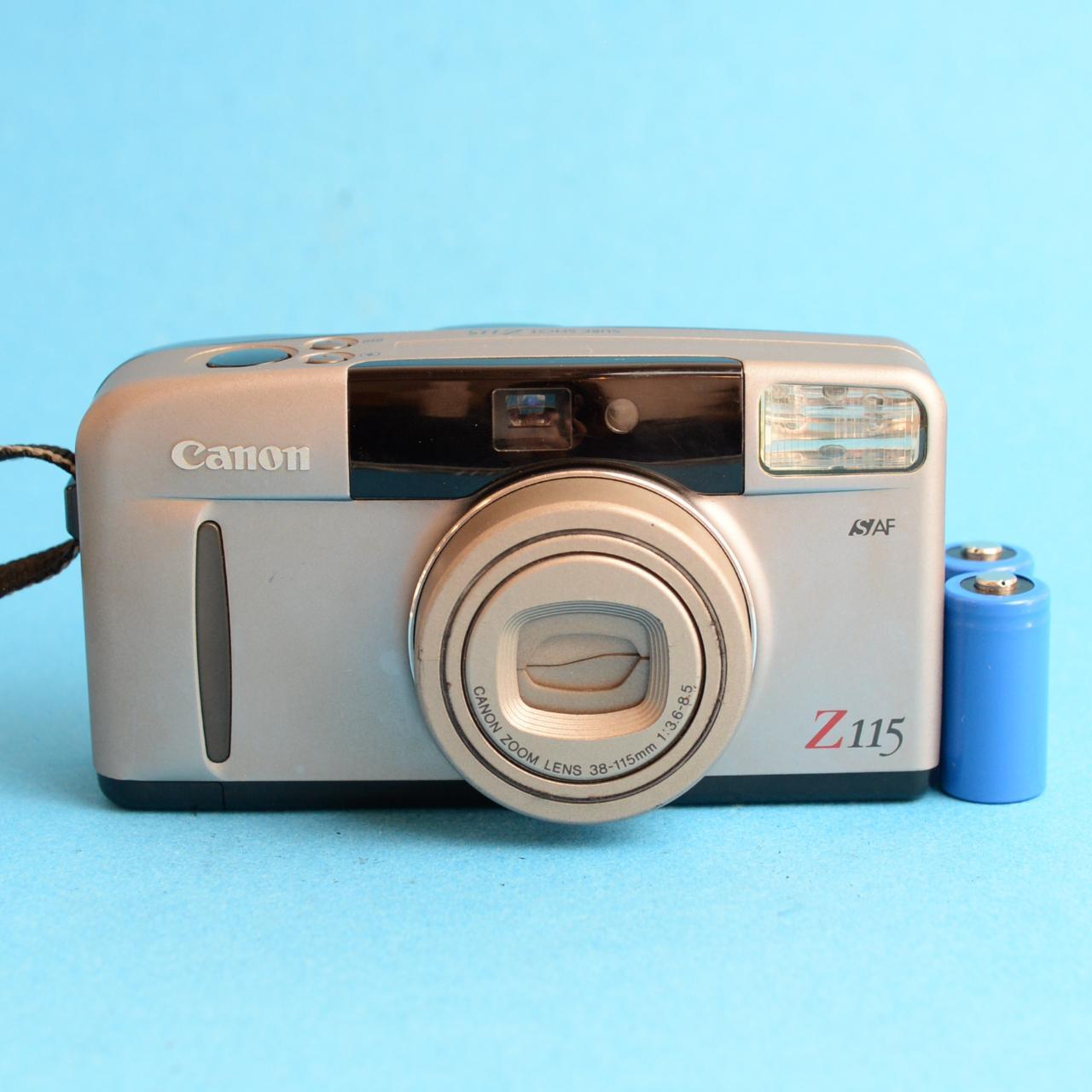 Canon SureShot Z115 Film Camera | 35mm Point & Shoot | Tested & Working | Grey