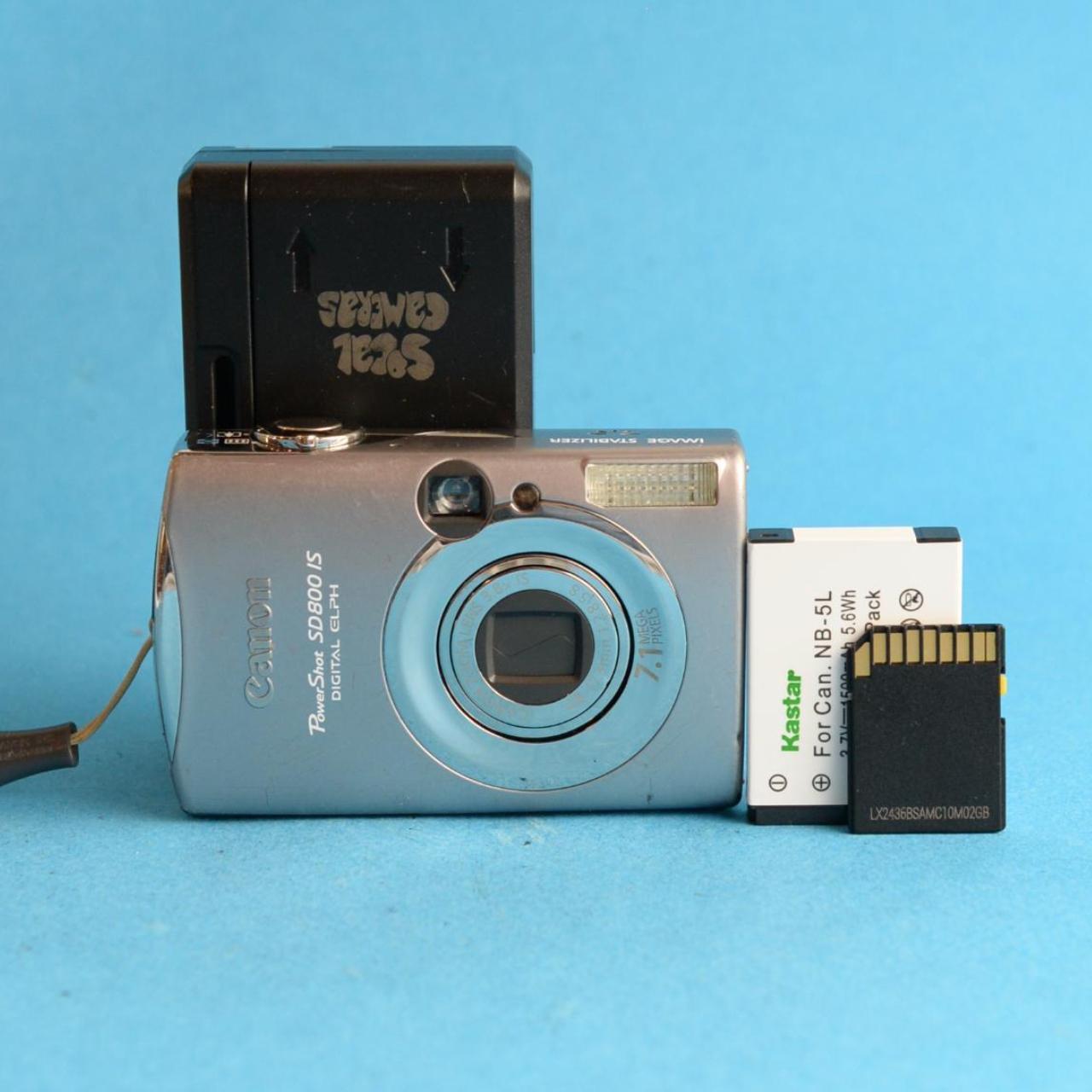Canon PowerShot SD800 IS Digital Camera | 7.1MP | Tested & Working | Silver