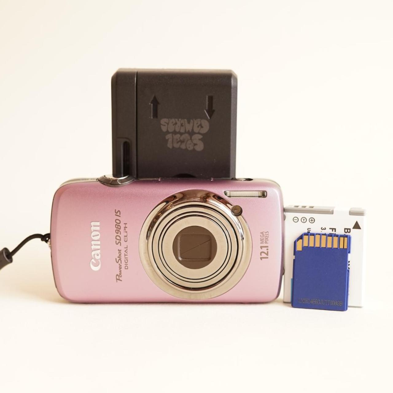 Canon PowerShot SD980 IS Digital Camera | 12MP | Tested & Working | Purple