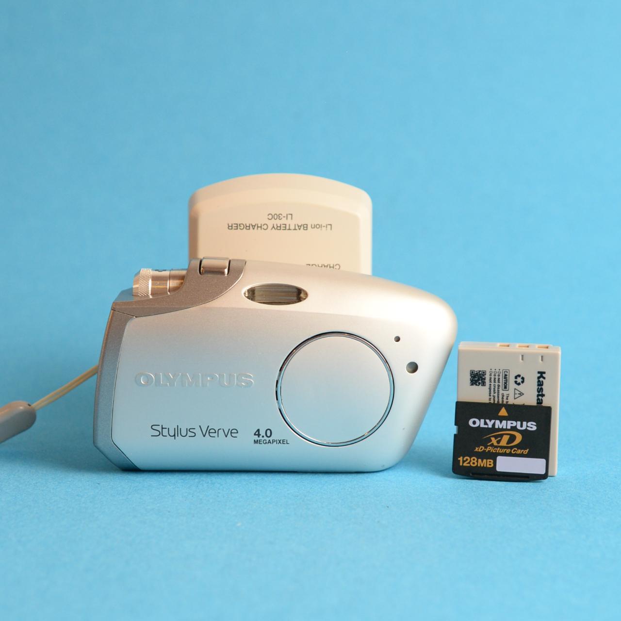 Olympus Stylus Verve Digital Camera | 4.0MP | Tested & Working | Silver