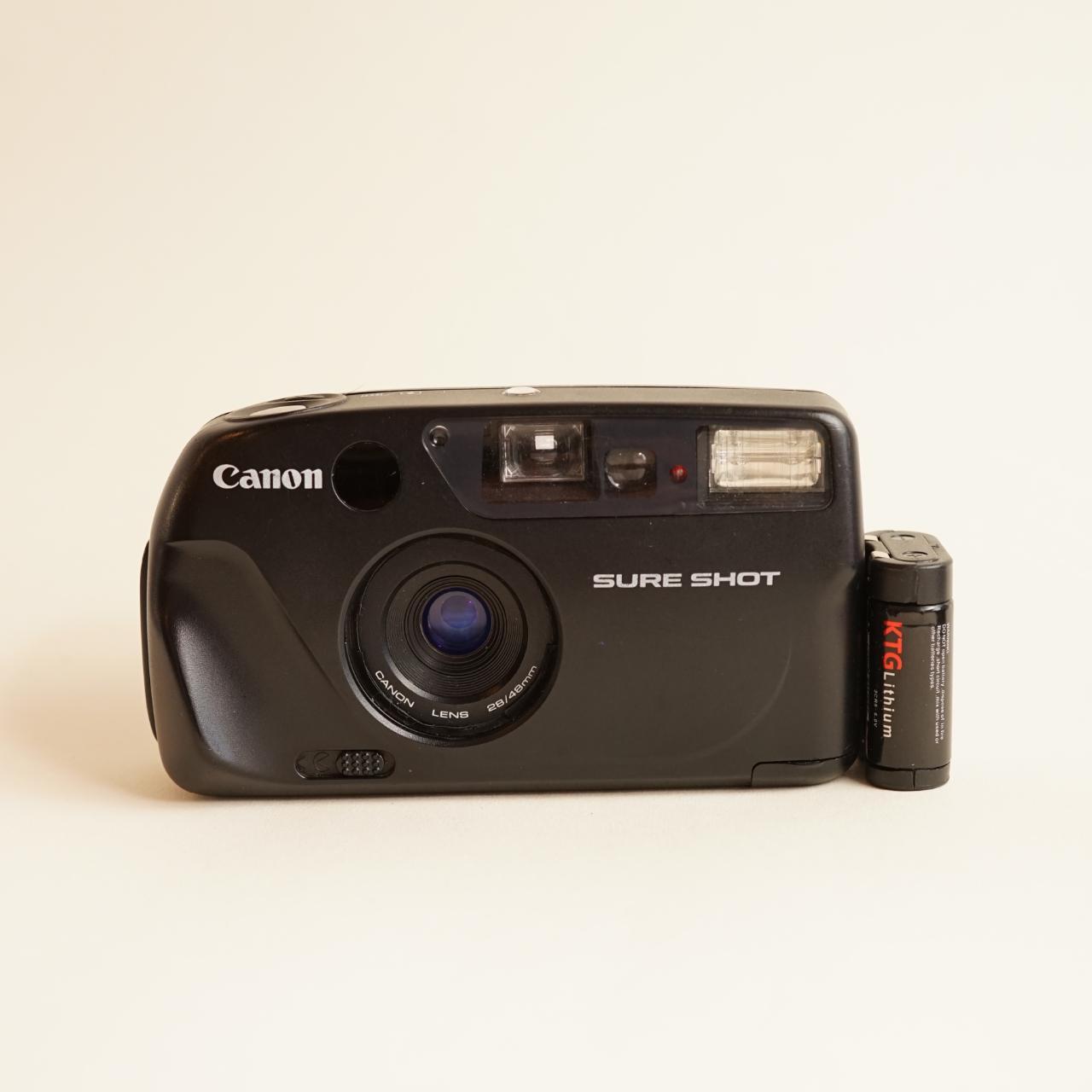 Canon SureShot Film Camera | 35mm Point & Shoot | Tested & Working | Black