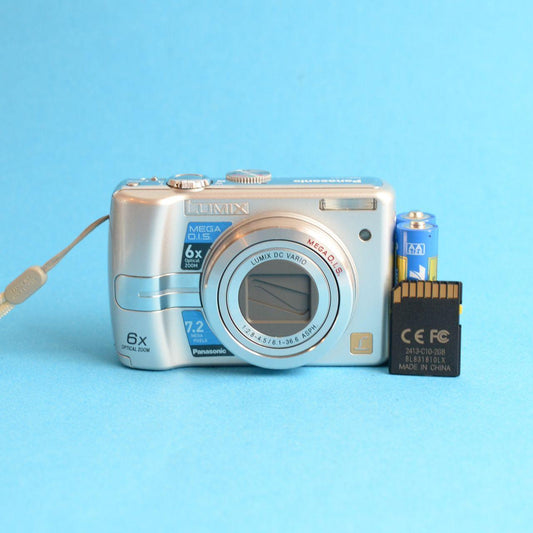 Panasonic Lumix DMC-LZ7 Digital Camera | 7.2MP | Tested & Working | Silver