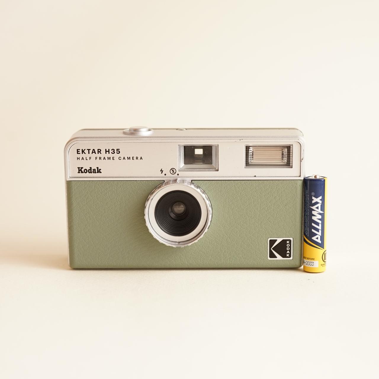 Kodak Ektar H35 Film Camera | 35mm Point & Shoot | Half-Frame | Green & Silver