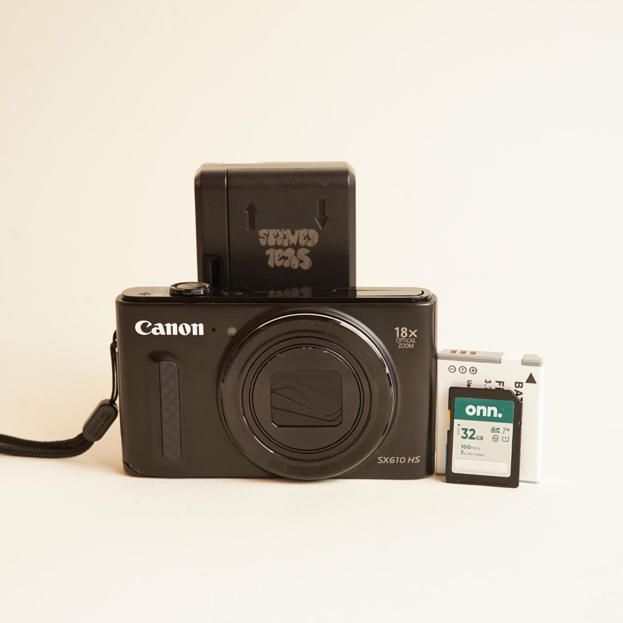 Canon PowerShot SX610 HS Digital Camera | 20.2MP | Tested & Working | Black