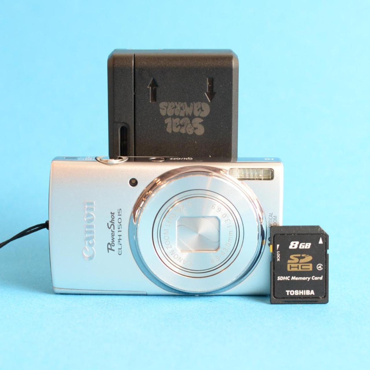 Canon PowerShot ELPH 150 IS Digital Camera | 20MP | Tested & Working | Silver