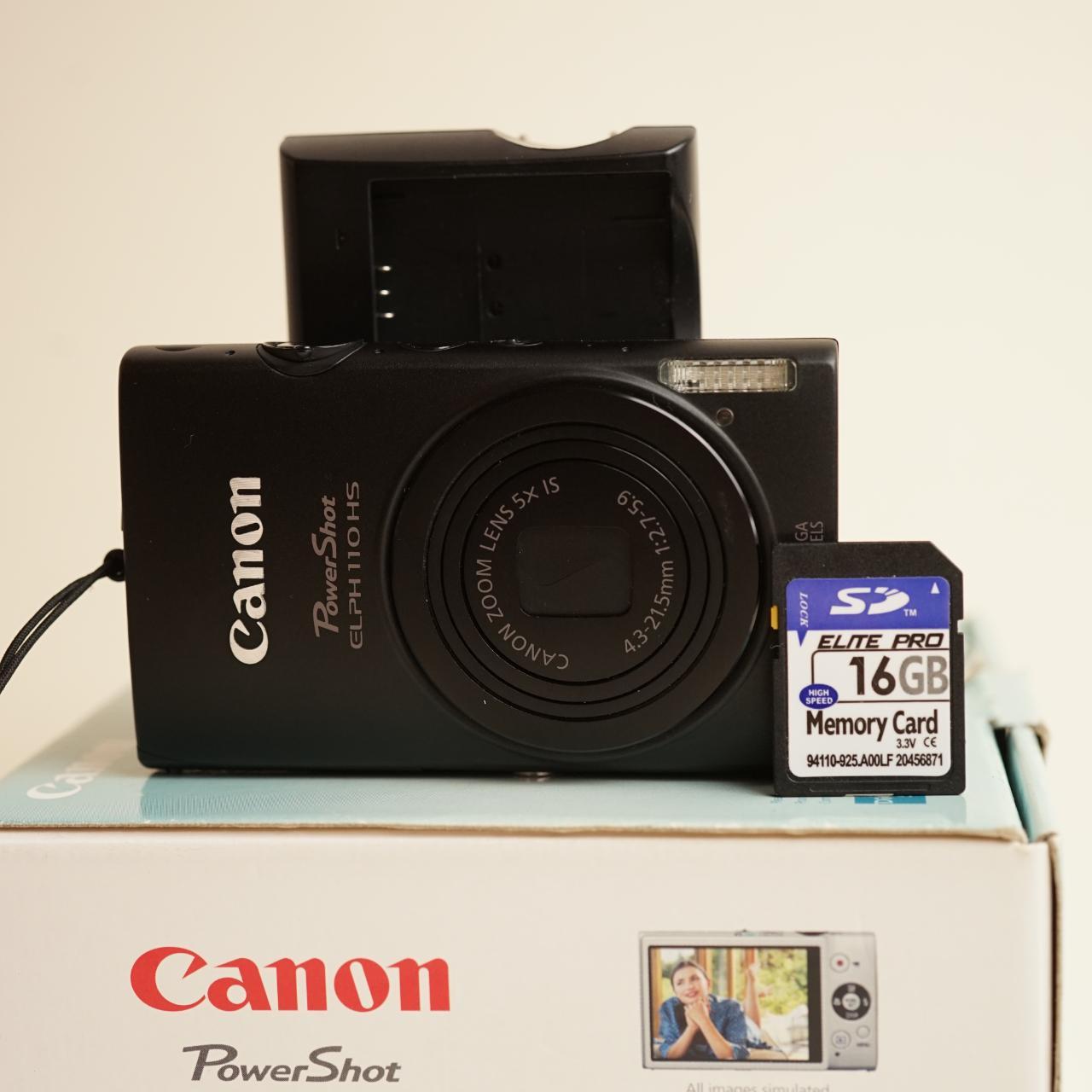 Canon PowerShot ELPH 110 HS Digital Camera | 16MP | Tested & Working | Black