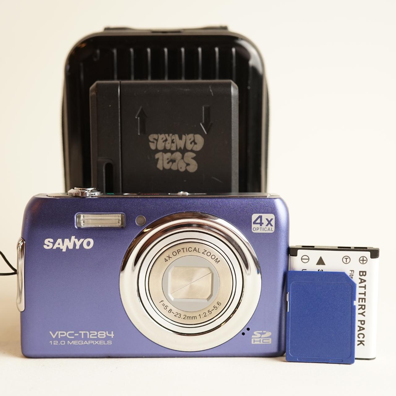 Sanyo VPC-T1284 Digital Camera | 12MP | Tested & Working | Blue