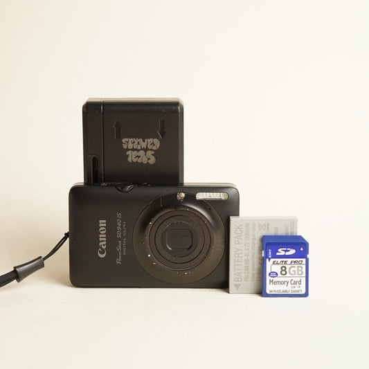 Canon PowerShot SD940 IS Digital Camera | 12.1MP | Tested & Working | Black