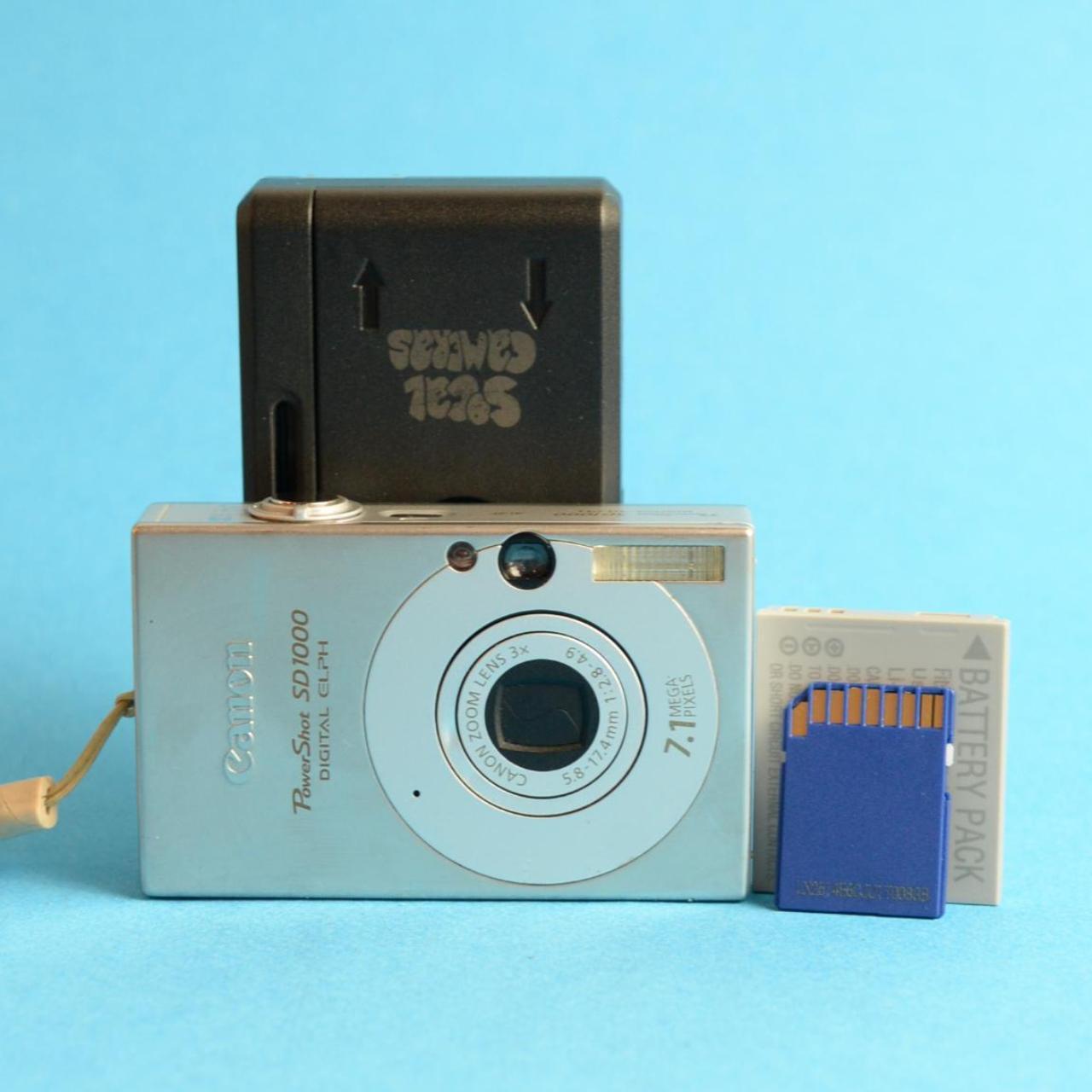 Canon PowerShot SD1000 Digital Camera | 7.1MP | Tested & Working | Silver