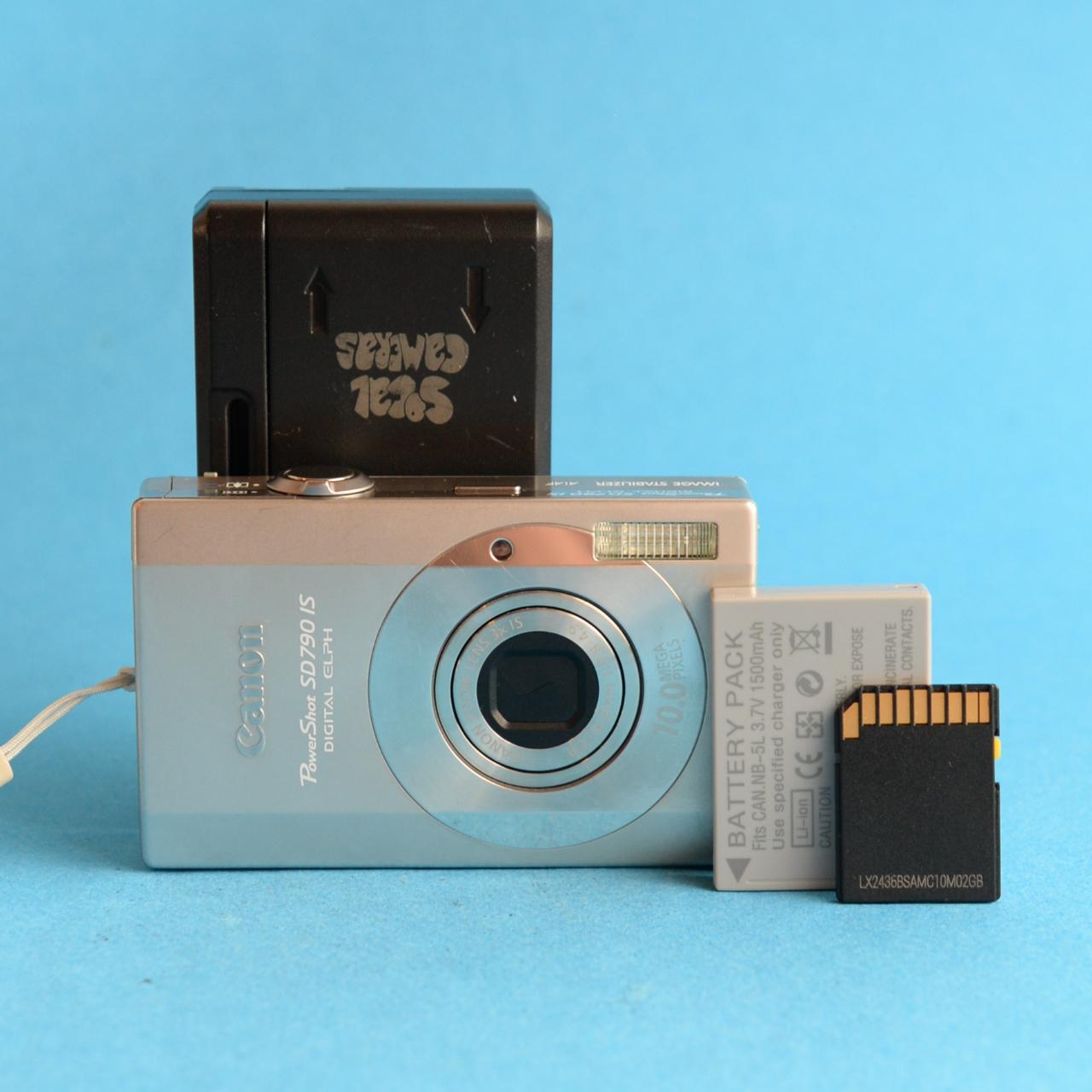 Canon PowerShot SD790 IS Digital Camera | 10MP | Tested & Working | Silver