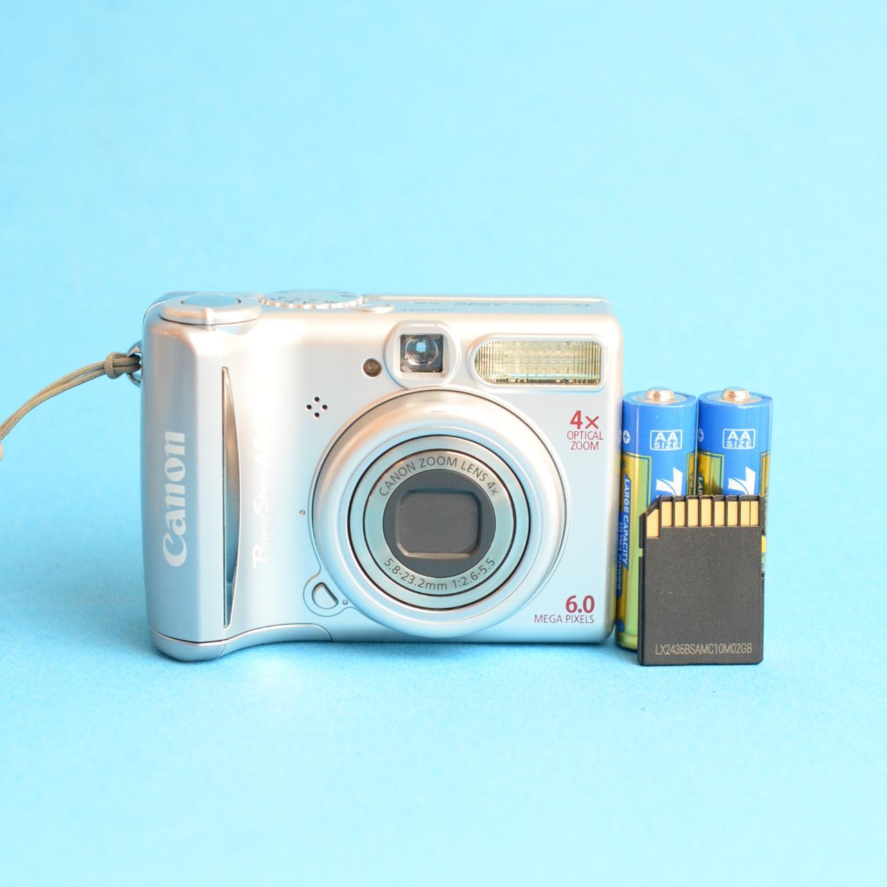 Canon PowerShot A540 Digital Camera | 6MP | Tested & Working | Silver