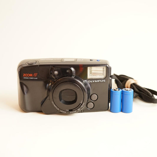 Olympus Infinity Zoom 210 Film Camera | 35mm Point & Shoot | Tested & Working | Black