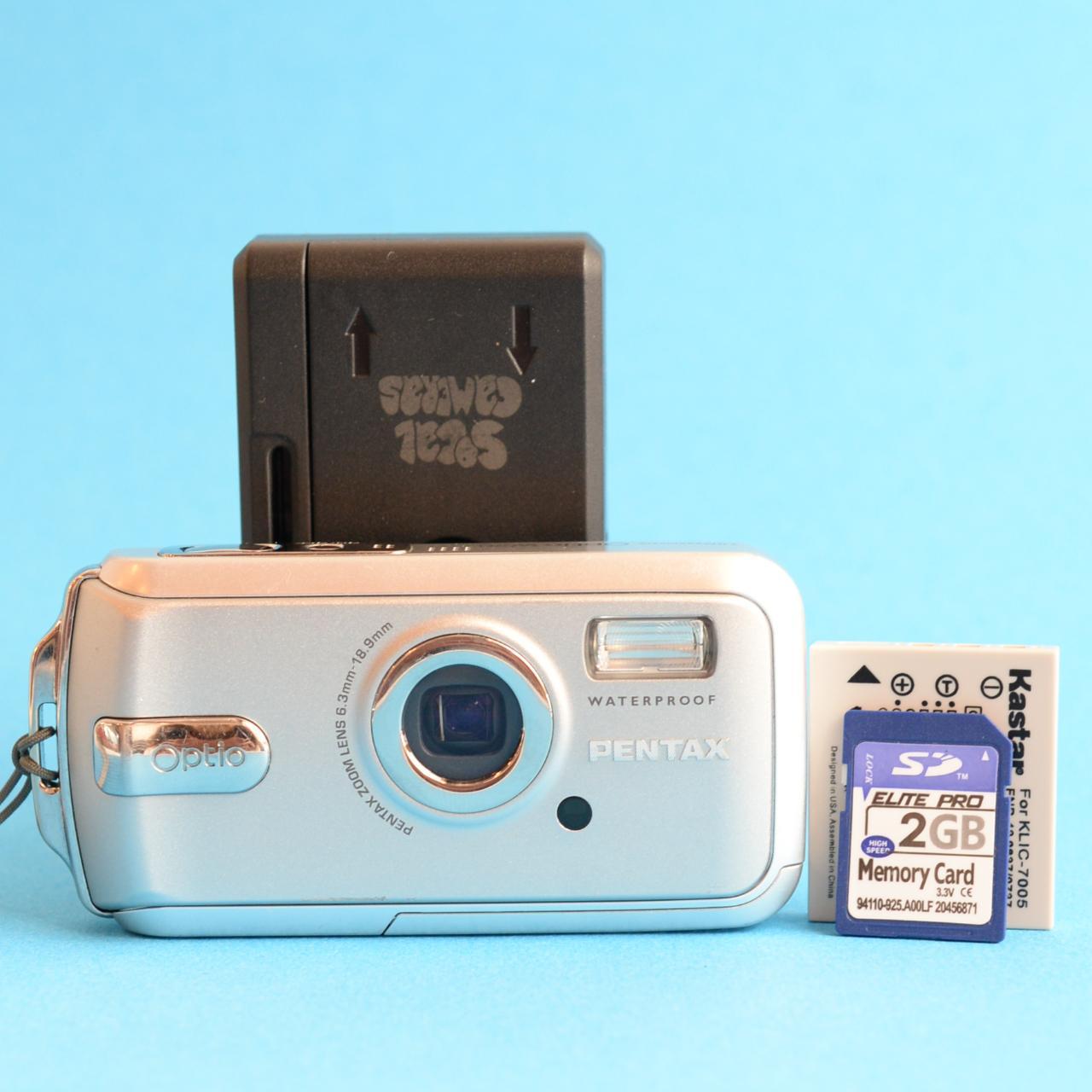 Pentax Optio W20 Digital Camera | 7MP | Tested & Working | Silver