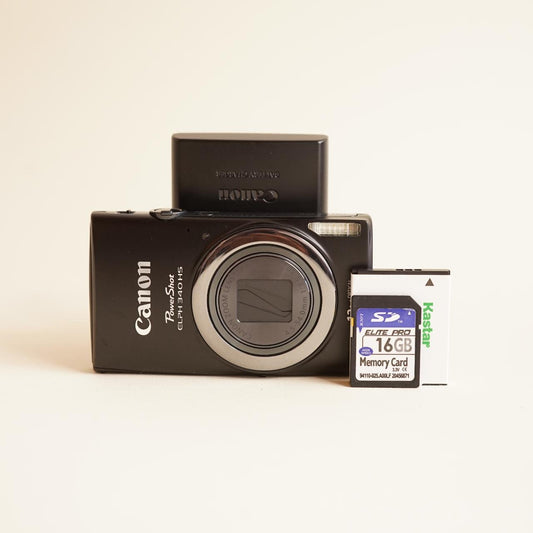 Canon PowerShot ELPH 340 HS Digital Camera | 16MP | Tested & Working | Black