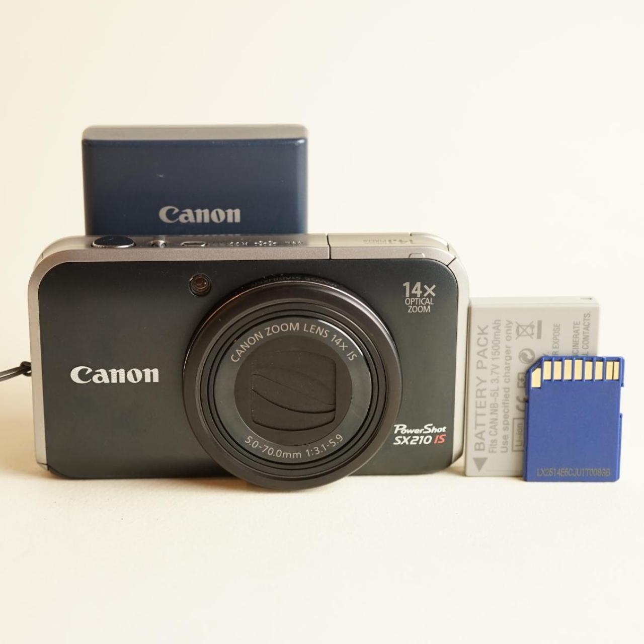 Canon PowerShot SX210 IS Digital Camera | 14MP | Tested & Working | Black