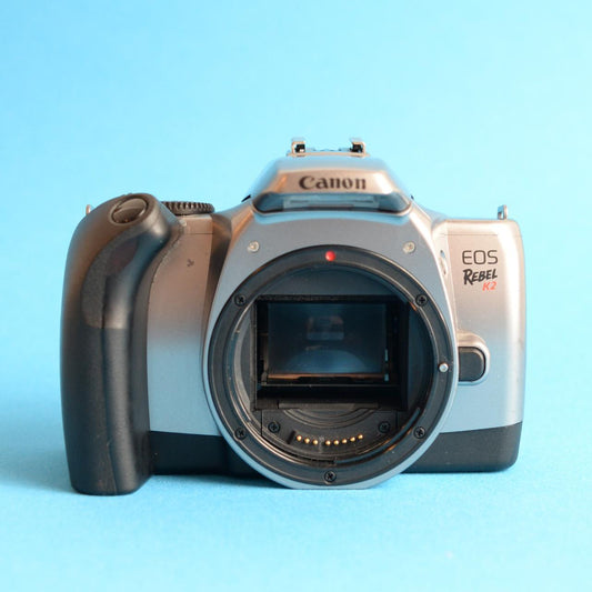 Canon EOS Rebel K2 Film Camera | 35mm SLR | Tested & Working | Silver