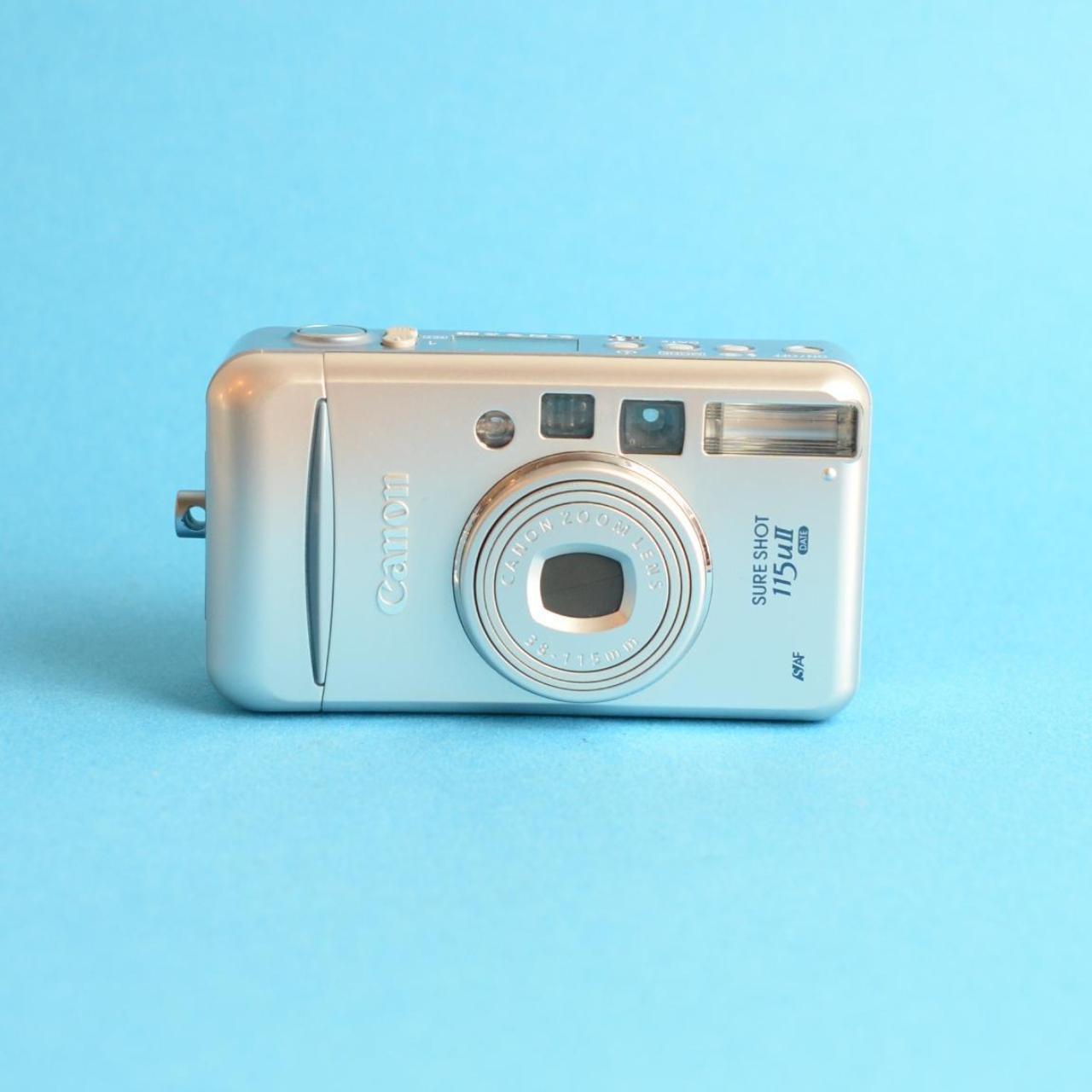 Canon Sure Shot 115u Film Camera | 35mm Point & Shoot | Tested & Working | Silver