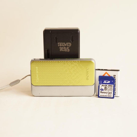 Sony Cyber-shot DSC-TX20 Digital Camera | 16.2MP | Tested & Working | Silver & Green